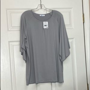 New l/xl mountain mamas gray tunic